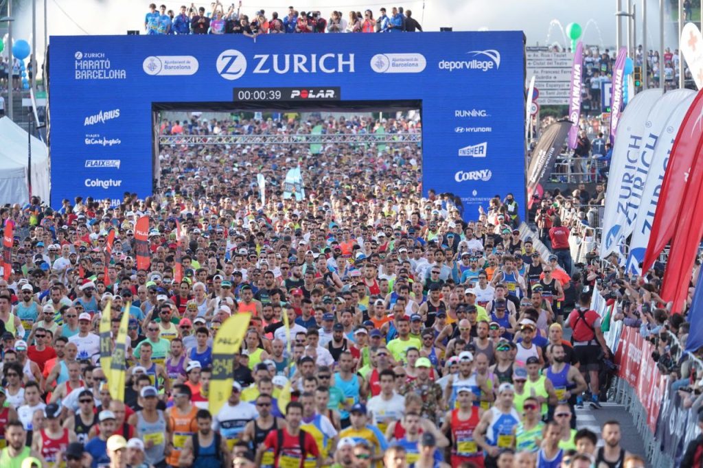 Salida de la Zurich Marató Barcelona