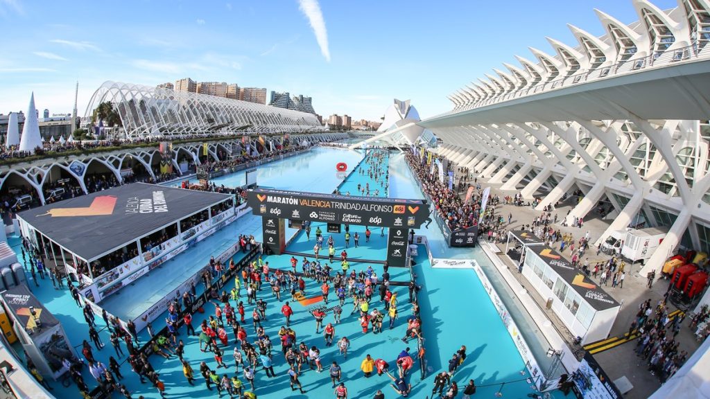 Meta del Maratón Valencia